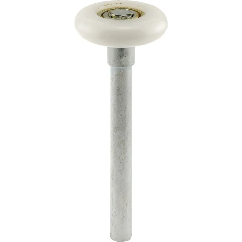 Prime-Line GD 52140 Door Roller, 1-7/8 in Dia Roller, 1/2 in W Roller, Steel, White