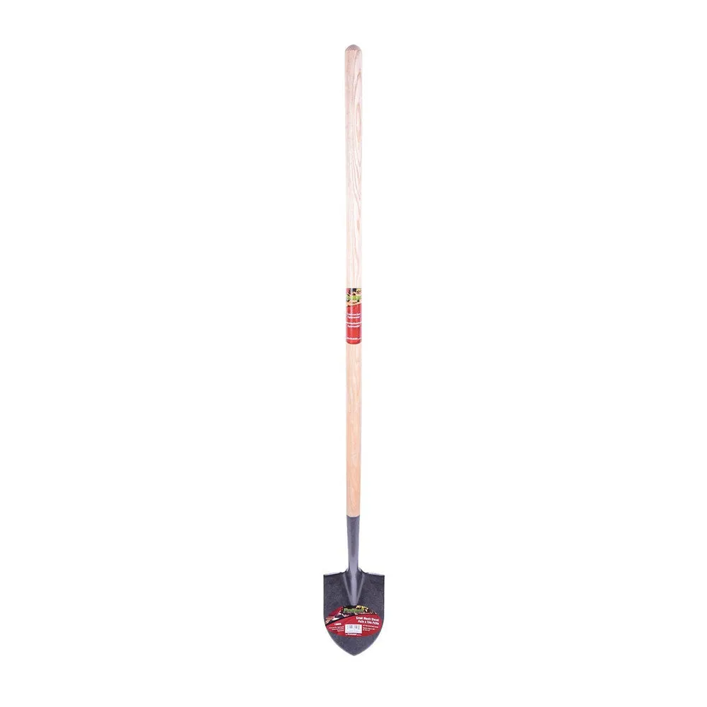 Pro Yard 130506 Shovel Round Point 56in x 6in Blade Wood L-Handle