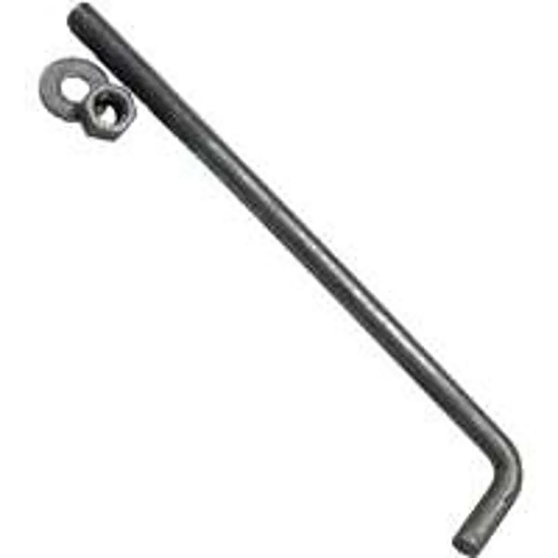 ProFIT AG12 Anchor Bolt, 12 in L, Steel, Galvanized, 50/PK (Pack of 50)