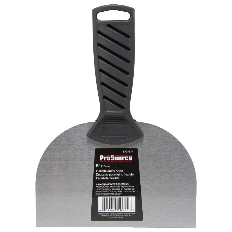 ProSource 10600 Joint Knife, 4 in W Blade, 6 in L Blade, HCS Blade, Flexible Half-Tang Blade, Non-Slip Handle