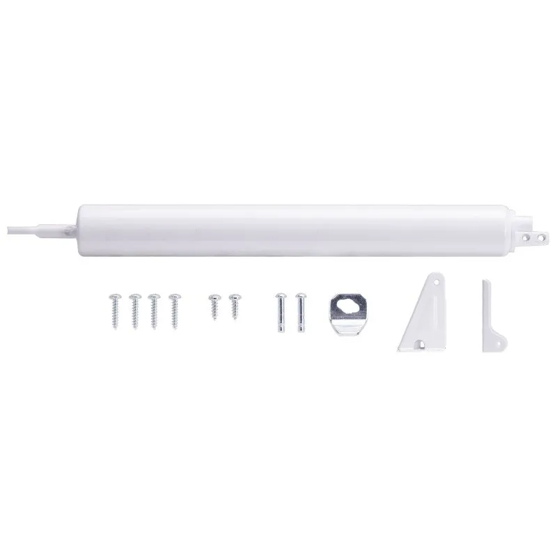 ProSource 16000-UW-PS Door Closer, 1-1/4 in Dia Rod, 16-1/2 in L, Aluminum Tube, 90 deg Opening, 65 lb