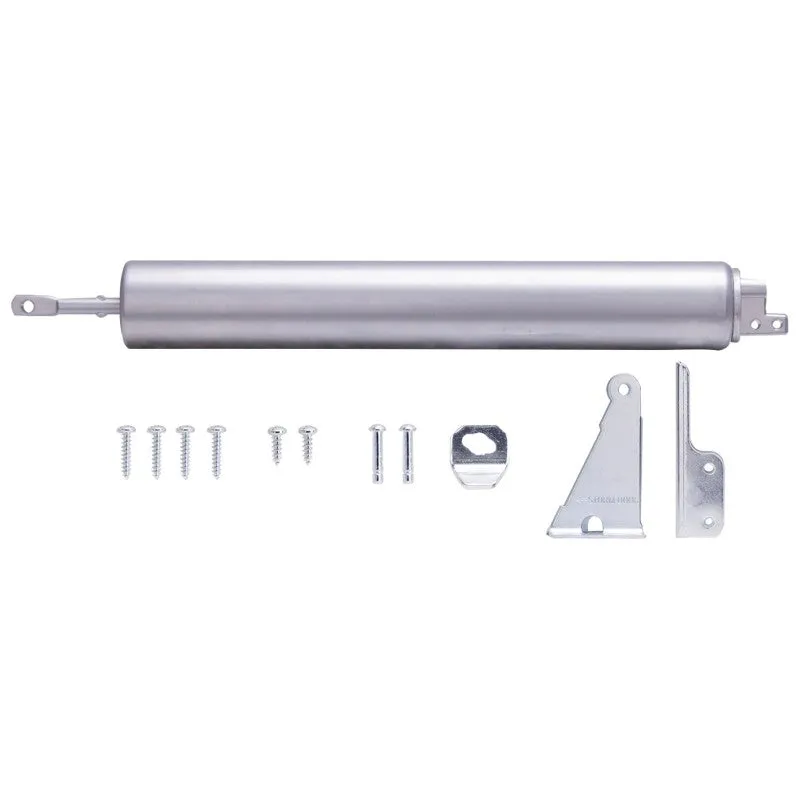 ProSource 16027-U-PS Door Closer, 1-1/2 in Dia Rod, 17-1/2 in L, Aluminum Tube, 90 deg Opening, 99 lb