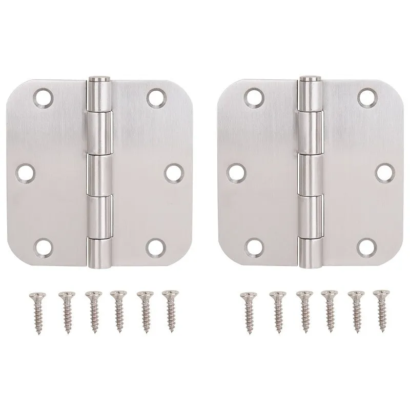 ProSource 20338SS-35RC-DB-P Door Hinge, Stainless Steel, Brushed, Loose Pin, 180 deg Range of Motion