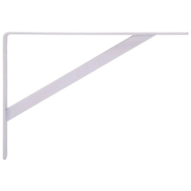 ProSource 21025PHL-PS Heavy-Duty Shelf Bracket, 550 lb/Piece, 16 in L, 10 in H, Steel, White (Pack of 8)