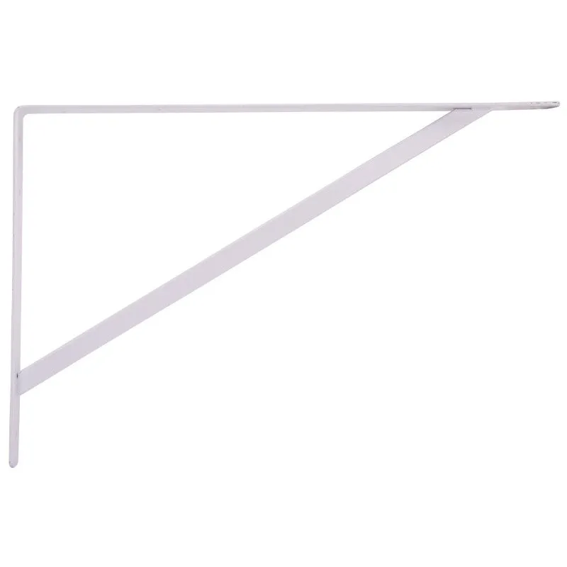 ProSource 21026PHL-PS Heavy-Duty Shelf Bracket, 550 lb/Piece, 20 in L, 13 in H, Steel, White (Pack of 8)