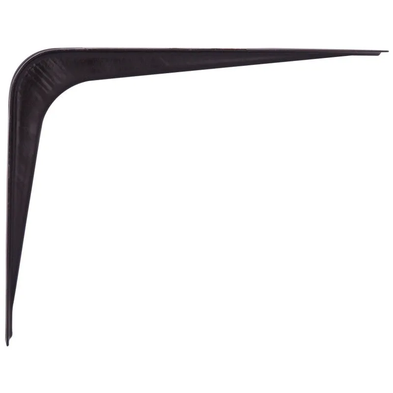 ProSource 21138BK-PS Shelf Bracket, 65 lb/Pair, 6 in L, 5 in H, Steel, Black (Pack of 20)