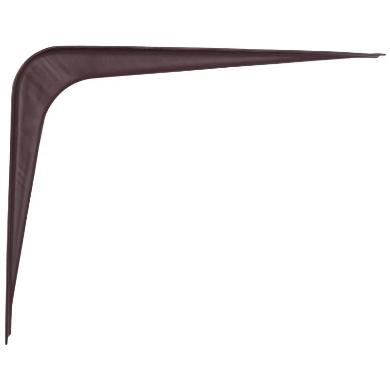 ProSource 21138CHO-PS Shelf Bracket, 65 lb/Pair, 6 in L, 5 in H, Steel, Chocolate (Pack of 20)