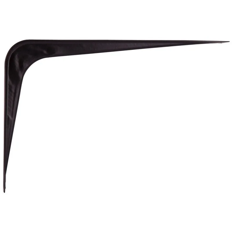 ProSource 21139BK-PS Shelf Bracket, 95 lb/Pair, 8 in L, 6 in H, Steel, Black (Pack of 20)