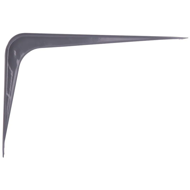 ProSource 21139PGL-PS Shelf Bracket, 95 lb/Pair, 8 in L, 6 in H, Steel, Gray (Pack of 20)