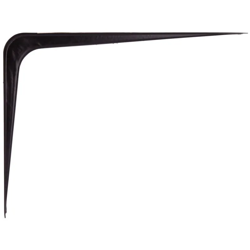 ProSource 21140BK-PS Shelf Bracket, 110 lb/Pair, 10 in L, 8 in H, Steel, Black (Pack of 20)