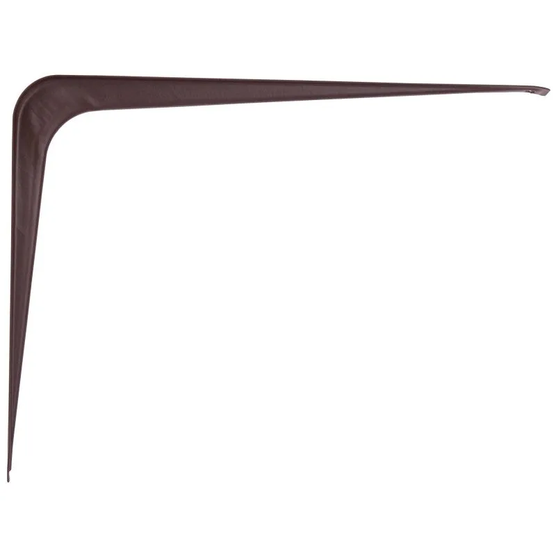 ProSource 21140CHO-PS Shelf Bracket, 110 lb/Pair, 10 in L, 8 in H, Steel, Chocolate (Pack of 20)
