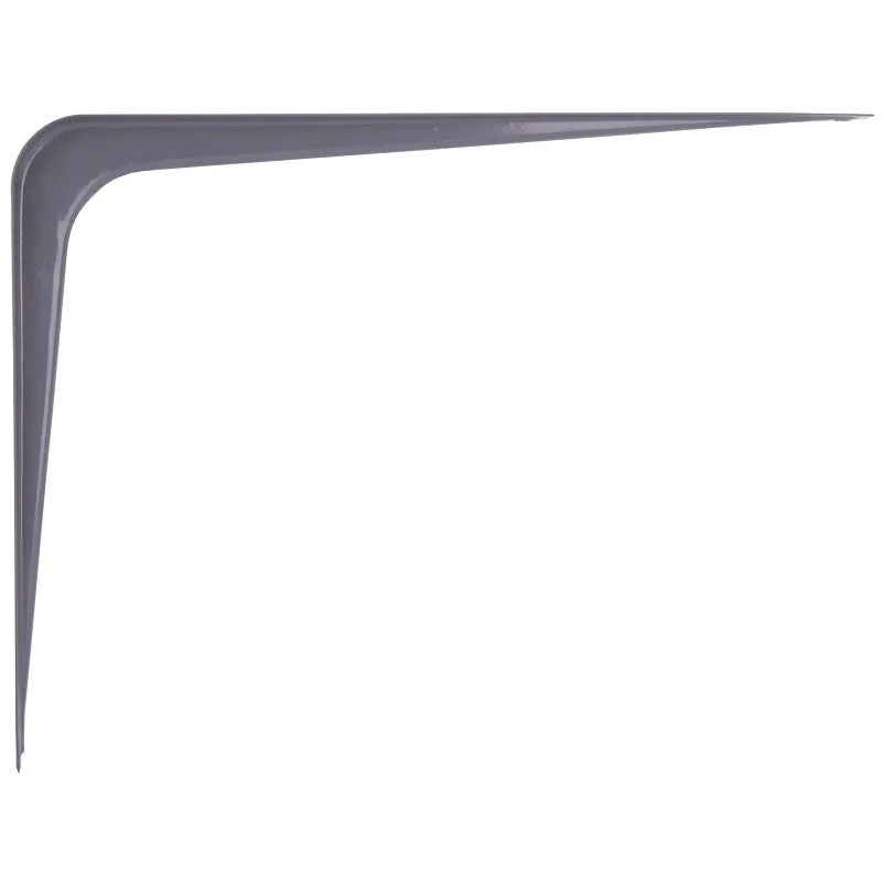 ProSource 21140PGL-PS Shelf Bracket, 110 lb/Pair, 10 in L, 8 in H, Steel, Gray (Pack of 20)