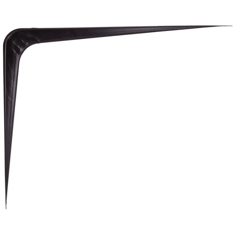 ProSource 21141BK-PS Shelf Bracket, 182 lb/Pair, 12 in L, 10 in H, Steel, Black (Pack of 20)