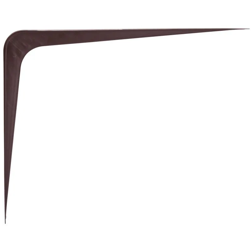 ProSource 21141CHO-PS Shelf Bracket, 182 lb/Pair, 12 in L, 10 in H, Steel, Chocolate (Pack of 20)