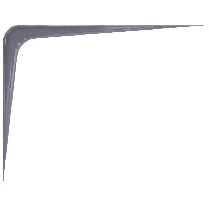 ProSource 21141PGL-PS Shelf Bracket, 182 lb/Pair, 12 in L, 10 in H, Steel, Gray (Pack of 20)