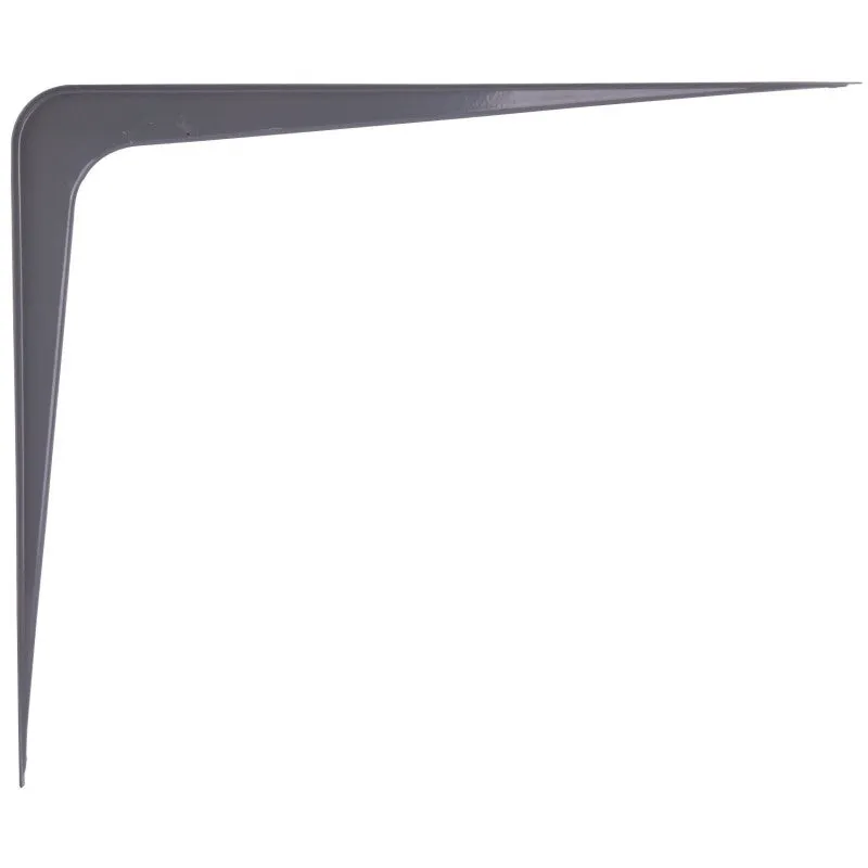 ProSource 21142PGL-PS Shelf Bracket, 170 lb/Pair, 14 in L, 12 in H, Steel, Gray (Pack of 20)