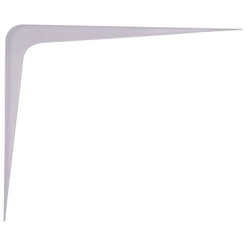 ProSource 21142PHL-PS Shelf Bracket, 170 lb/Pair, 14 in L, 12 in H, Steel, White (Pack of 20)
