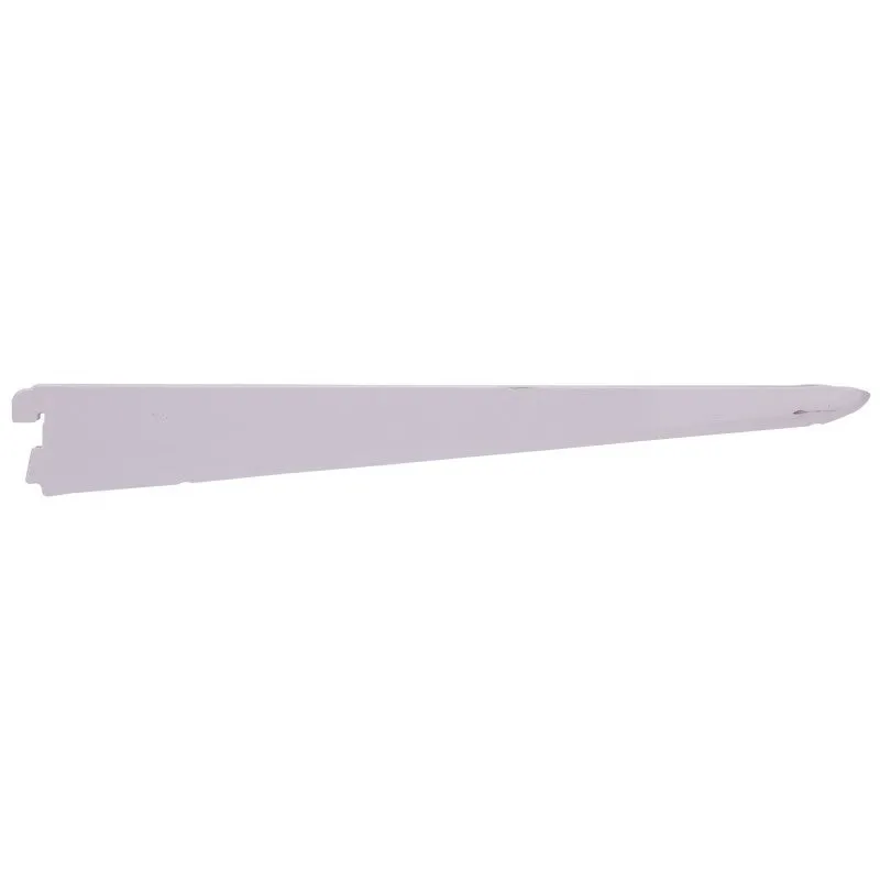ProSource 25208PHL-PS Dual Track Shelf Bracket, 132 lb/Pair, 14 in L, 2 in H, Steel, White (Pack of 20)