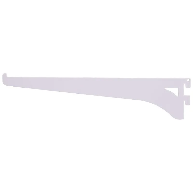 ProSource 25218PHL-PS Heavy-Duty and Single Track Shelf Bracket, 75 lb/Pair, 10 in L, 2-3/8 in H, Steel, White (Pack of 30)