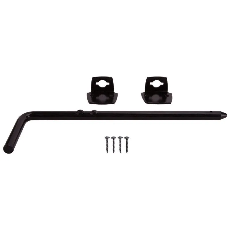 ProSource 33181PKS-PS Cane Bolt, 1/2 in Bolt Head, 12 in L Bolt, Steel