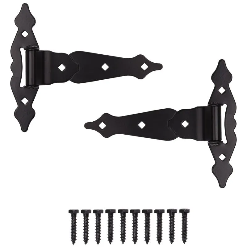 ProSource 33185PKS-PS T-Hinge, Steel, Black, Loose Pin Pin, 180 deg Range of Motion, 55 (Pair) lb