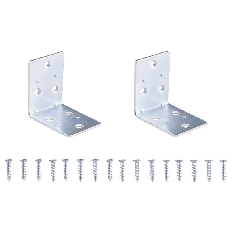 ProSource BH-605PS Corner Brace, 2 in L, 2 in W, 2 in H, Steel, Zinc-Plated, 2 mm Thick Material