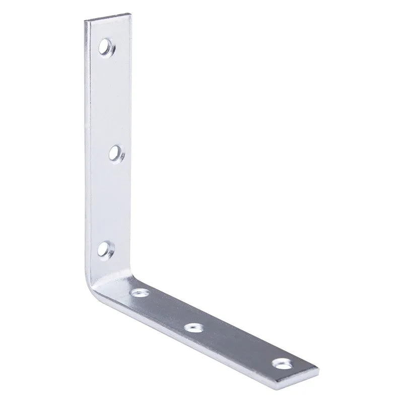 ProSource CB-Z05-013L Corner Brace, 5 in L, 5 in W, 1 in H, Steel, Zinc-Plated, 4 mm Thick Material (Pack of 10)