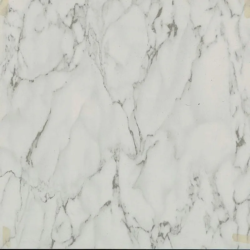 ProSource CL1201 Vinyl Self-Adhesive Floor Tile, 12 in L Tile, 12 in W Tile, Square Edge, Marble White