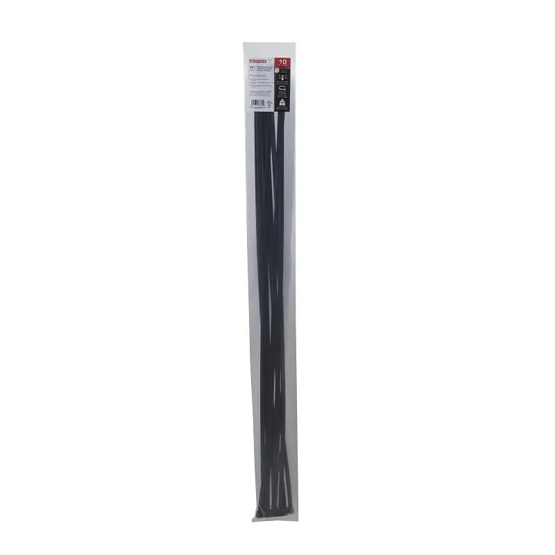 ProSource CT0924 Cable Tie, 285 mm Max Bundle Dia, Self-Locking Locking, Nylon, Black