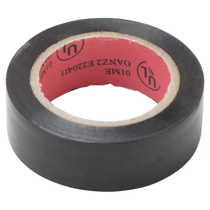 ProSource ET-303L Electrical Tape, 30 ft L, 0.75 in W, PVC Backing, Black (Pack of 48)