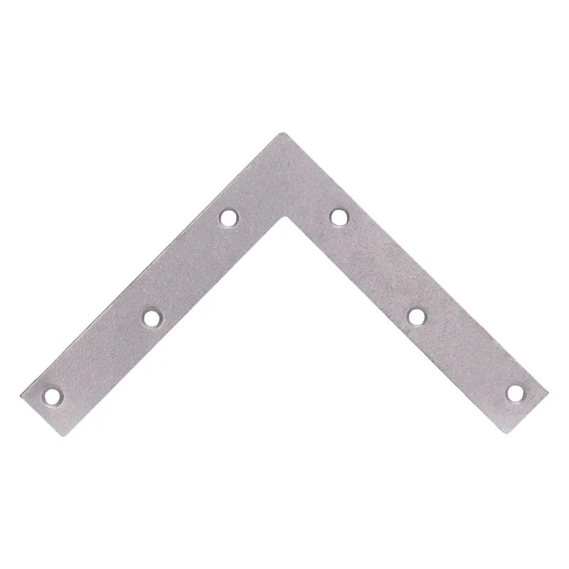 ProSource FC-G06-01PS Corner Brace, 6 in L, 6 in W, 1 in H, Galvanized Steel, Galvanized, 2 mm Thick Material (Pack of 5)