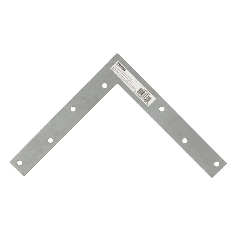 ProSource FC-G08-01PS Corner Brace, 8 in L, 8 in W, 1 in H, Galvanized Steel, Galvanized, 2 mm Thick Material (Pack of 5)