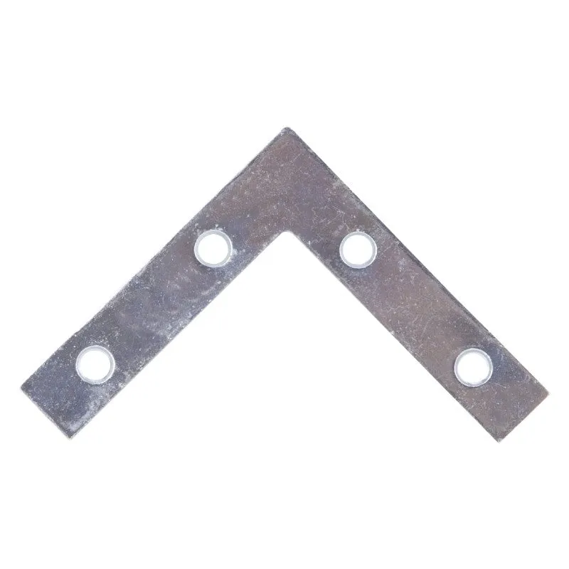ProSource FC-Z025-01-3L Corner Brace, 2-1/2 in L, 2-1/2 in W, 1.5 mm Thick, Steel, Silver, Zinc (Pack of 20)