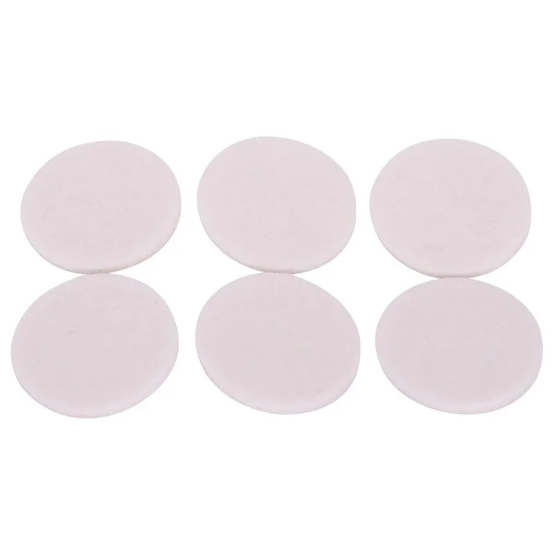 ProSource FE-50225-PS Furniture Pad, Felt Cloth, White, 1-3/8 in Dia, 5/64 in Thick, Round