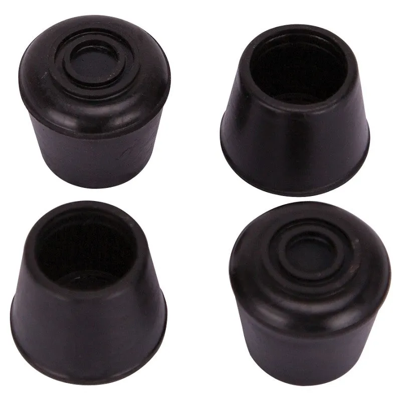 ProSource FE-50633-B Furniture Leg Tip, Round, Rubber, Black, 5/8 in Dia, 1.1 in H (Pack of 36)