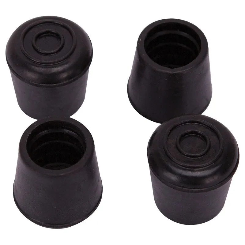 ProSource FE-50635-B Furniture Leg Tip, Round, Rubber, Black, 7/8 in Dia, 1.37 in H (Pack of 16)