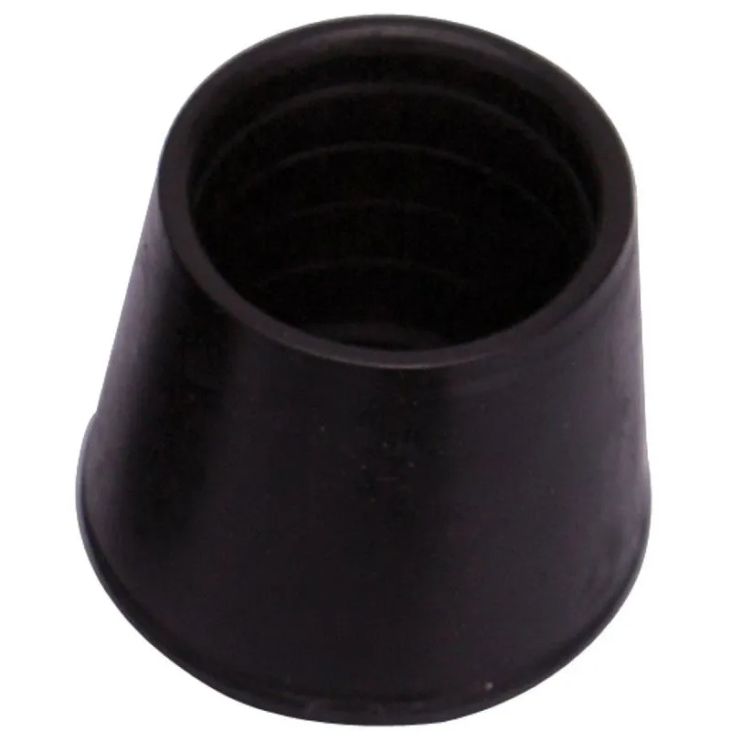 ProSource FE-50637-B Furniture Leg Tip, Round, Rubber, Black, 1-1/8 in Dia, 1.6 in H (Pack of 48)