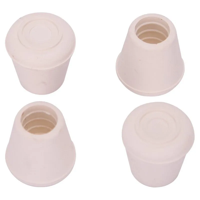 ProSource FE-50641-B Furniture Leg Tip, Round, Rubber, White, 1/2 in Dia, 1.1 in H (Pack of 36)