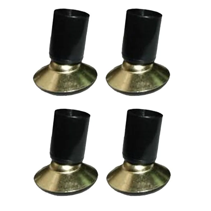 ProSource FE-51143-PS Furniture Slide Glide, PE/Steel, Black, Brass, 1-1/8 x 1-1/4 x 1-1/8 in Dimensions