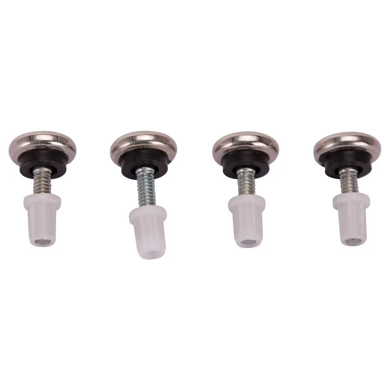 ProSource FE-S504-PS Furniture Glide, Plastic/Steel, Silver, Nickel Plated, 7/8 x 7/8 x 1-7/16 in Dimensions