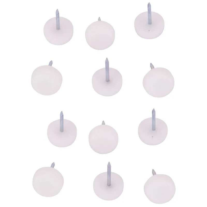 ProSource FE-S513-PS Furniture Glide, Plastic, White, White, 5/8 x 5/8 x 15/16 in Dimensions