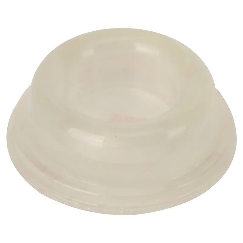 ProSource FE-S716-PS Door Stop, 1-3/4 in Dia Base, 1-3/4 in Dia x 5/8 in H Projection, Polyurethane (PU), Clear