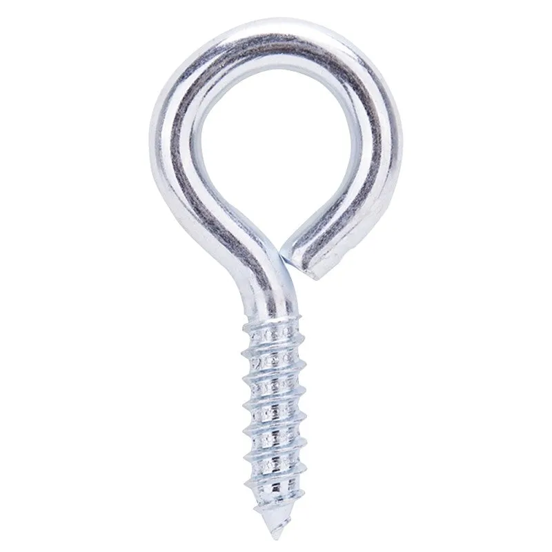ProSource LR207 Screw Eye, 7.55 mm Dia Wire, 9.3 mm Thread, 1 in L Thread, 2-7/8 in OAL, 286 lb Working Load, Steel (Pack of 20)