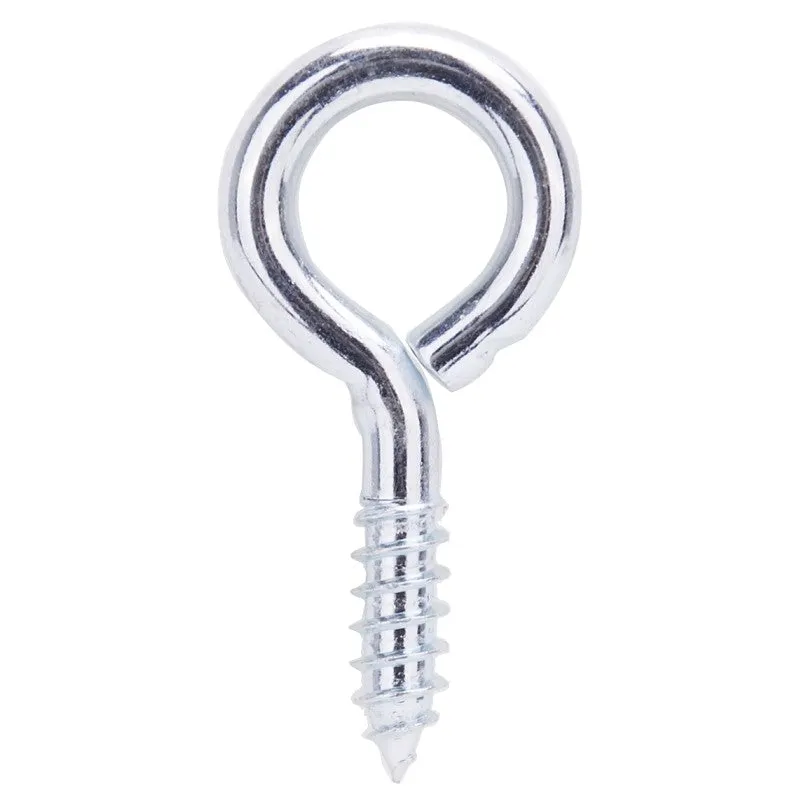 ProSource LR212 Screw Eye, 6 mm Dia Wire, 7.5 mm Thread, 1 in L Thread, 2-3/16 in OAL, 178 lb Working Load, Steel, Zinc (Pack of 20)