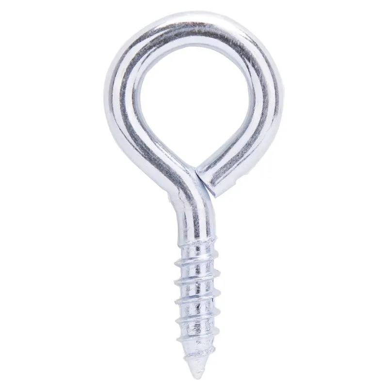 ProSource LR213 Screw Eye, 4.8 mm Dia Wire, 6 mm Thread, 3/4 in L Thread, 1-15/16 in OAL, 111 lb Working Load, Steel (Pack of 20)