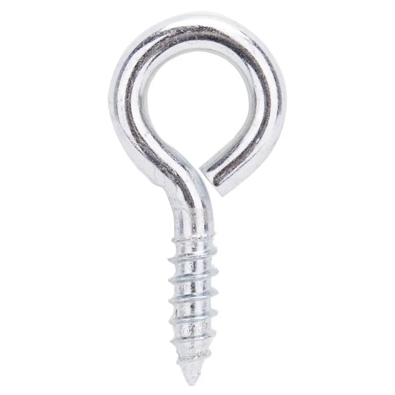 ProSource LR219 Screw Eye, 4.75 mm Dia Wire, 6.2 mm Thread, 3/4 in L Thread, 1-13/16 in OAL, 116 lb Working Load, Steel (Pack of 20)