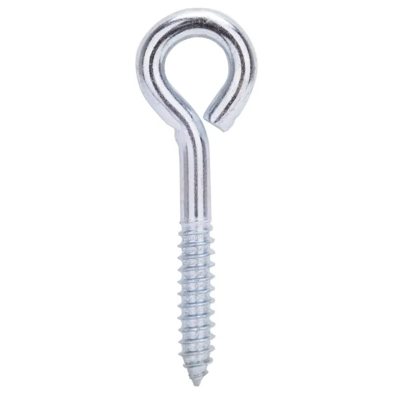 ProSource LR255 Lag Screw Eye, 11.4 mm Thread, Screw Thread, 2 in L Thread, 1-15/16 in Dia Eye, 381 lb Working Load (Pack of 10)