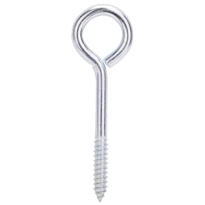 ProSource LR257 Lag Screw Eye, 11 mm Thread, Screw Thread, 2 in L Thread, 1-7/8 in Dia Eye, 271 lb Working Load, Steel (Pack of 10)