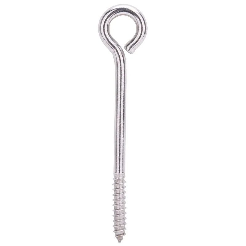 ProSource LR261 Lag Eye Bolt, 7.8 mm Thread, Screw Thread, 1-1/2 in L Thread, 1-1/16 in Dia Eye, 322 lb Working Load (Pack of 10)