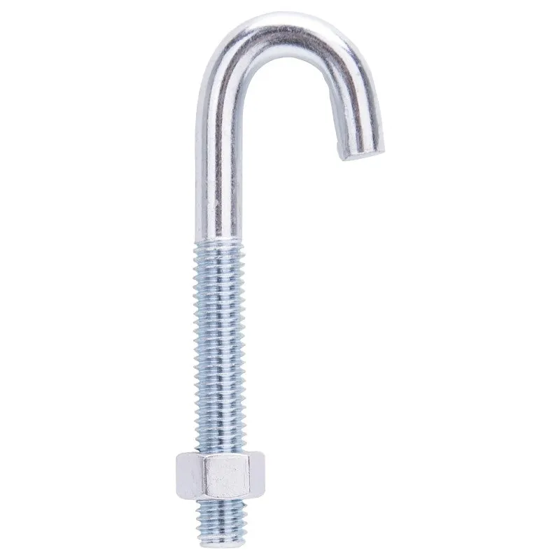 ProSource LR321 J-Bolt, 3-3/4 in L, 250 lbs Working Load, Zinc (Pack of 10)